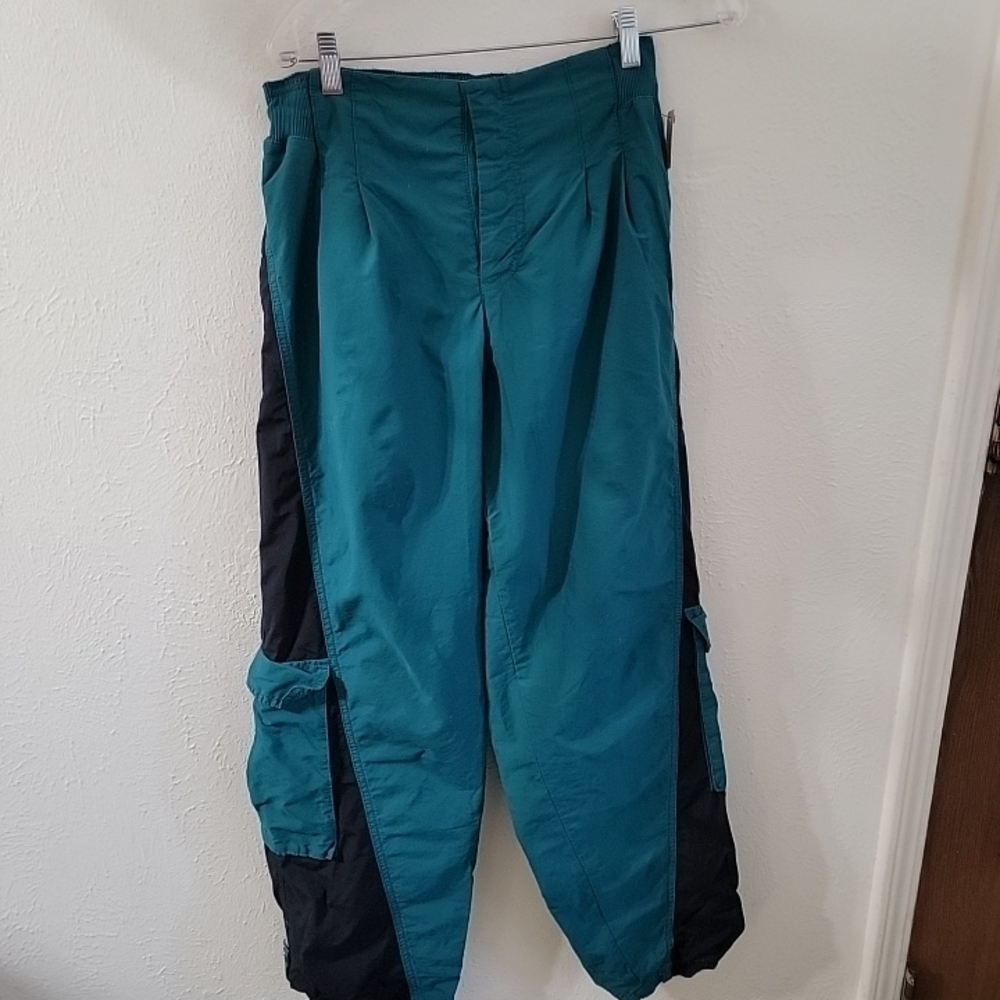 Free People Movement Teal and Black Cargo Pants - Picture 2 of 12